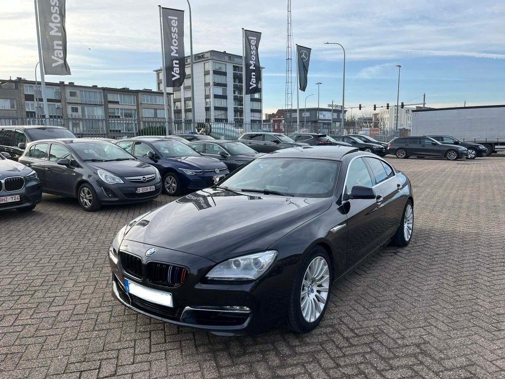 Bmw 640D Gran Coupe M-packet Full options, Automaat, Zwart, Zwart, Leder