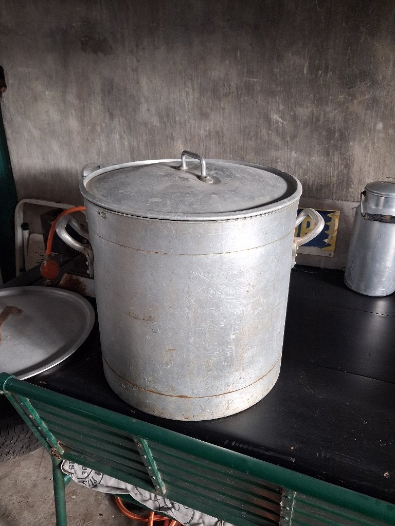 Aluminium kookpot, Met deksel, Ophalen, Aluminium