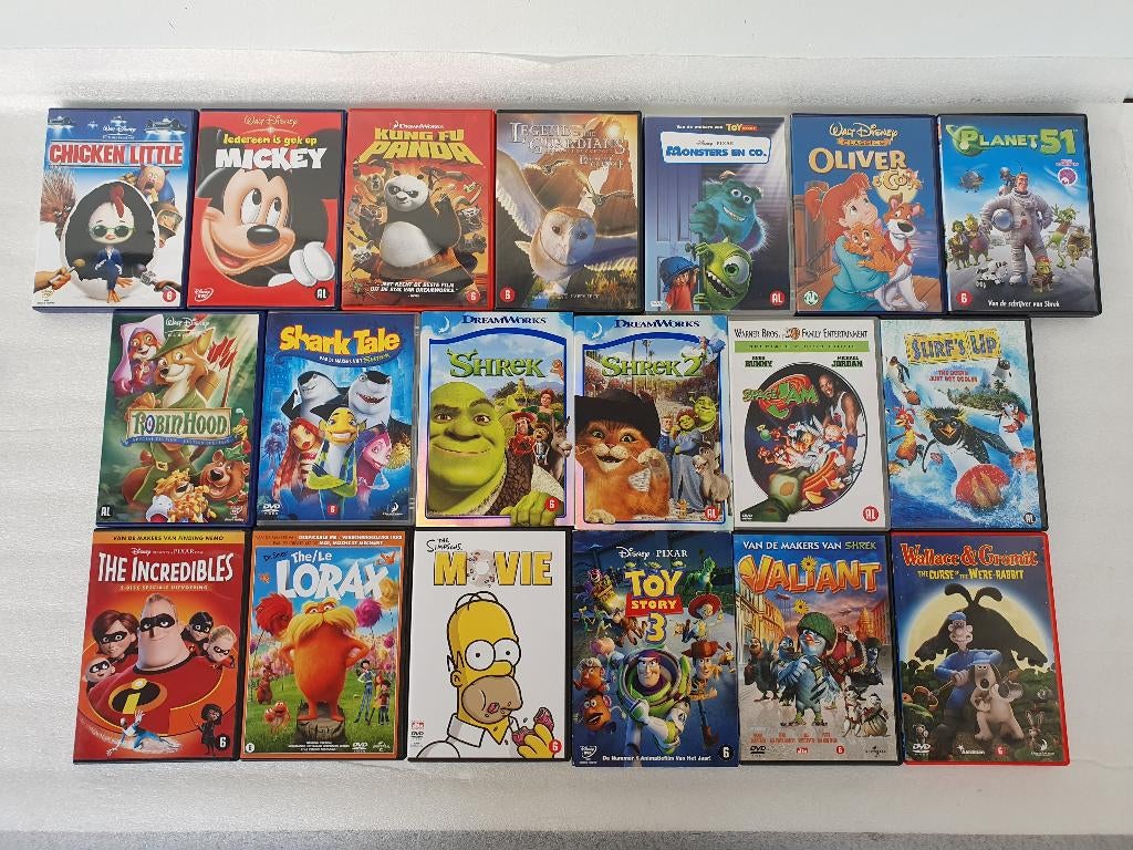 Disney dvd's en animatiefilms, Enlèvement ou Envoi, Utilisé