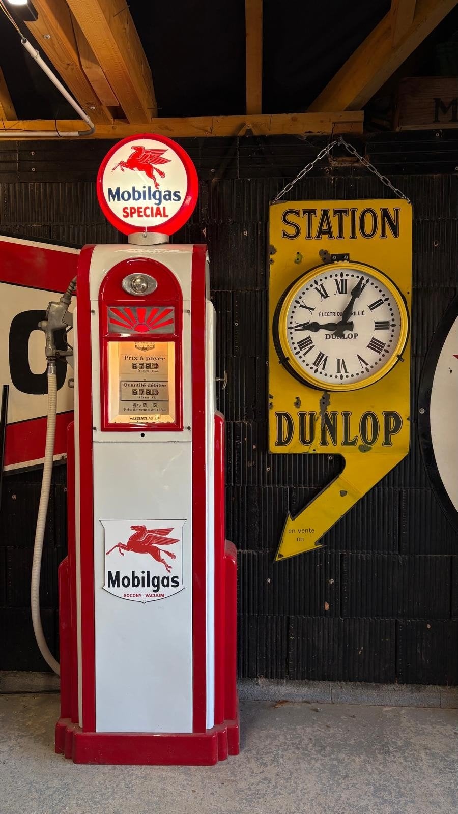 Rare plaque émaillée STATION DUNLOP ANNÉE 20, Enlèvement ou Envoi