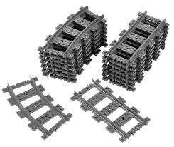 Lego trein: sporen set 1: 10 rechte, 20 bochten + 2 wissels, City, Lego, Nieuw, Ophalen of Verzenden