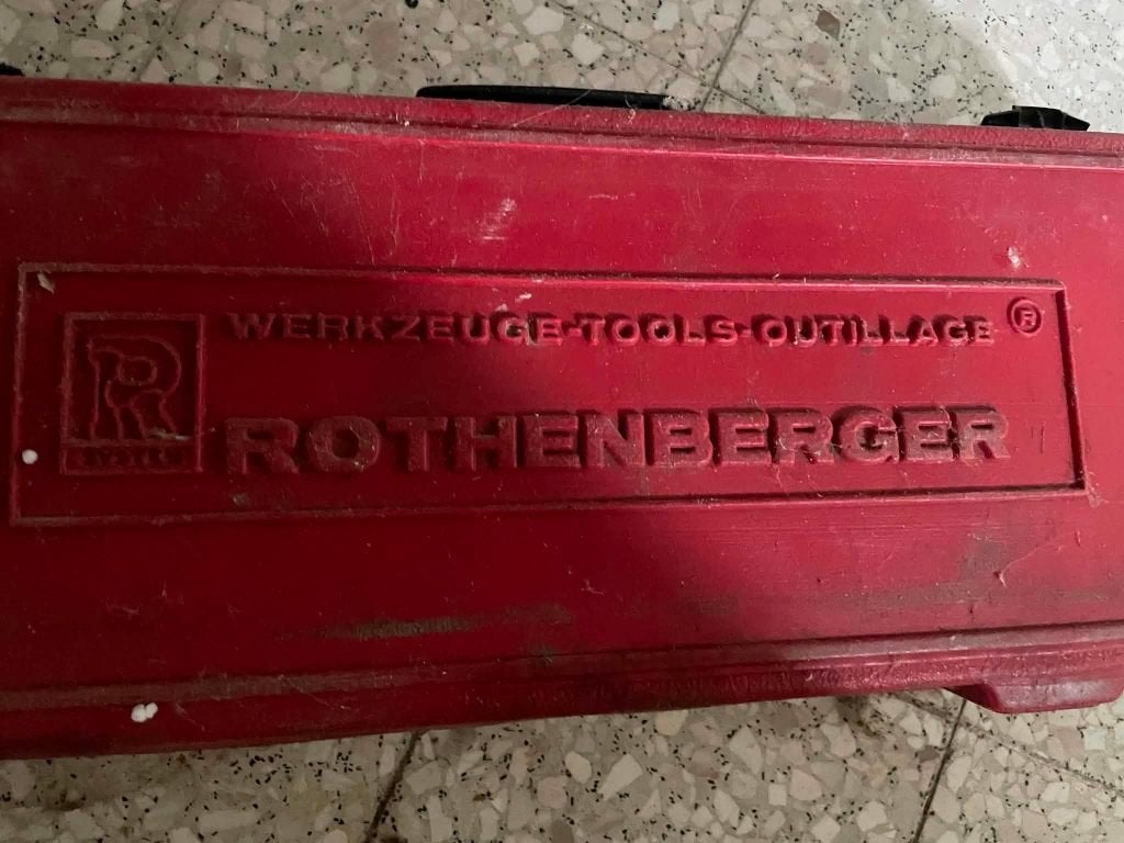 Rothenberger Supertronic 2000 elektr Draadsnijmachine, Ophalen, Gebruikt