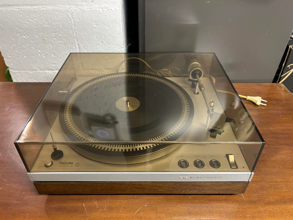 Philips platenspeler type 212 electronic, Audio, Tv en Foto, Platenspelers, Ophalen, Gebruikt, Platenspeler, Philips