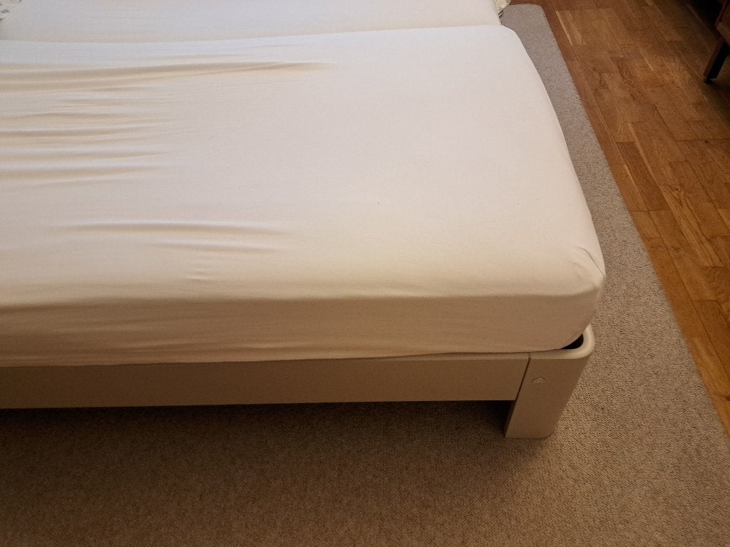 Auping Auronde 180x210 cm - Kwaliteitsbedframe in Topstaat, Ophalen, Tweepersoons, 180 cm, Hout