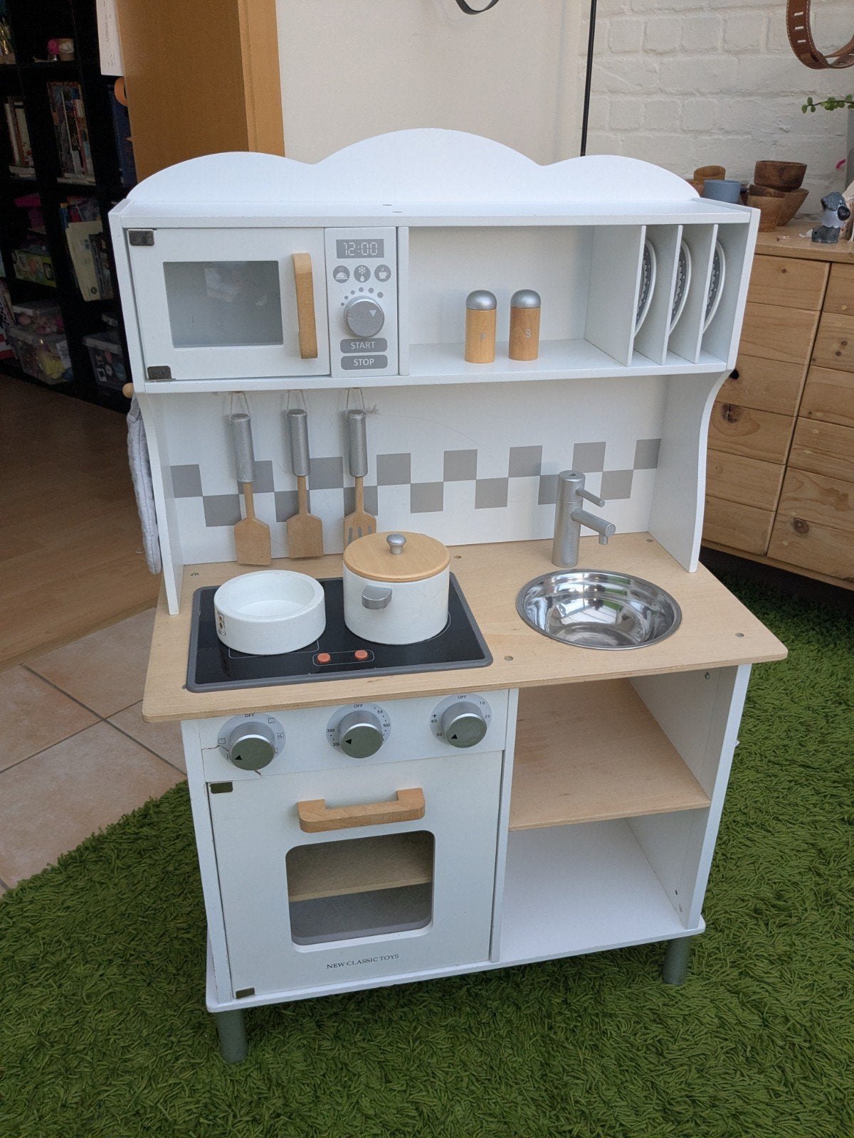 Houten speelkeukentje New Classic Toys, Kinderen en Baby's, Ophalen, Gebruikt, Hout, Speelkeuken