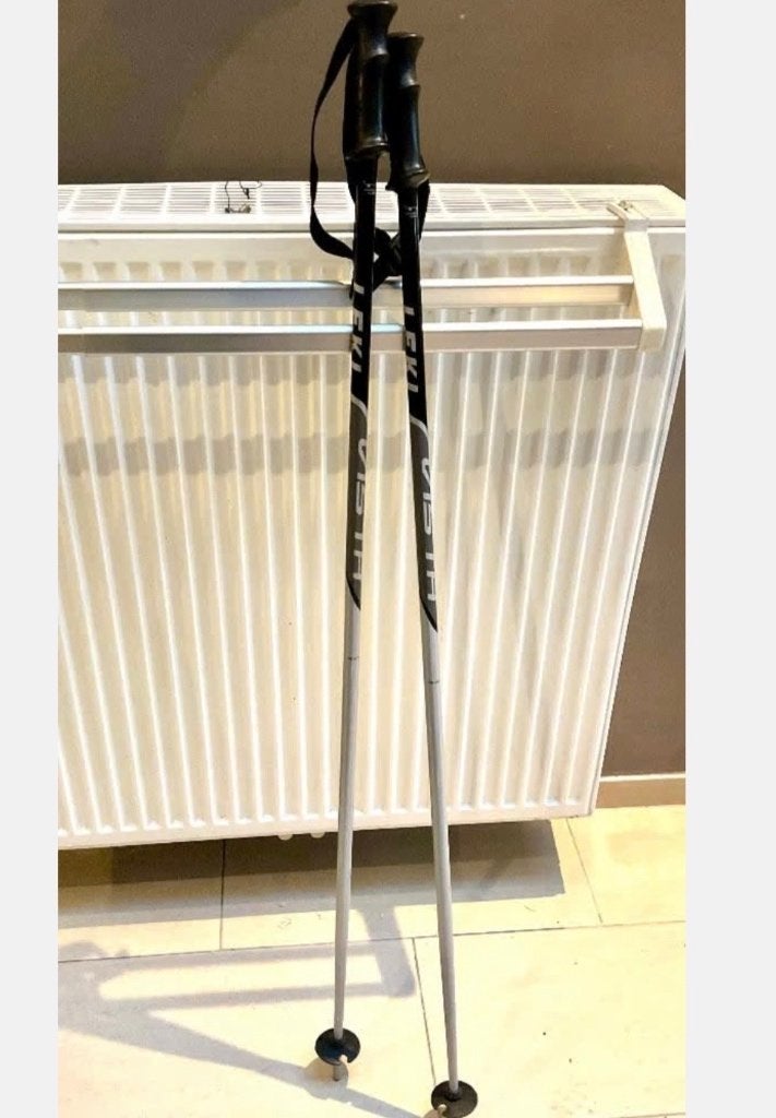 Skistokken LEKI 1m30cm, Sport en Fitness, Ophalen, Gebruikt, Ski, Stokken