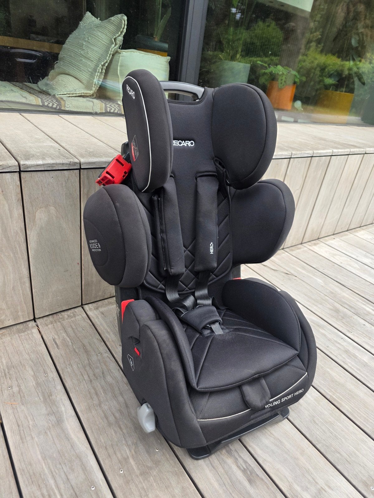 2 X Recaro Young Sport Hero / zwart, Autres marques, Ceinture de sécurité, Mode veille, Comme neuf