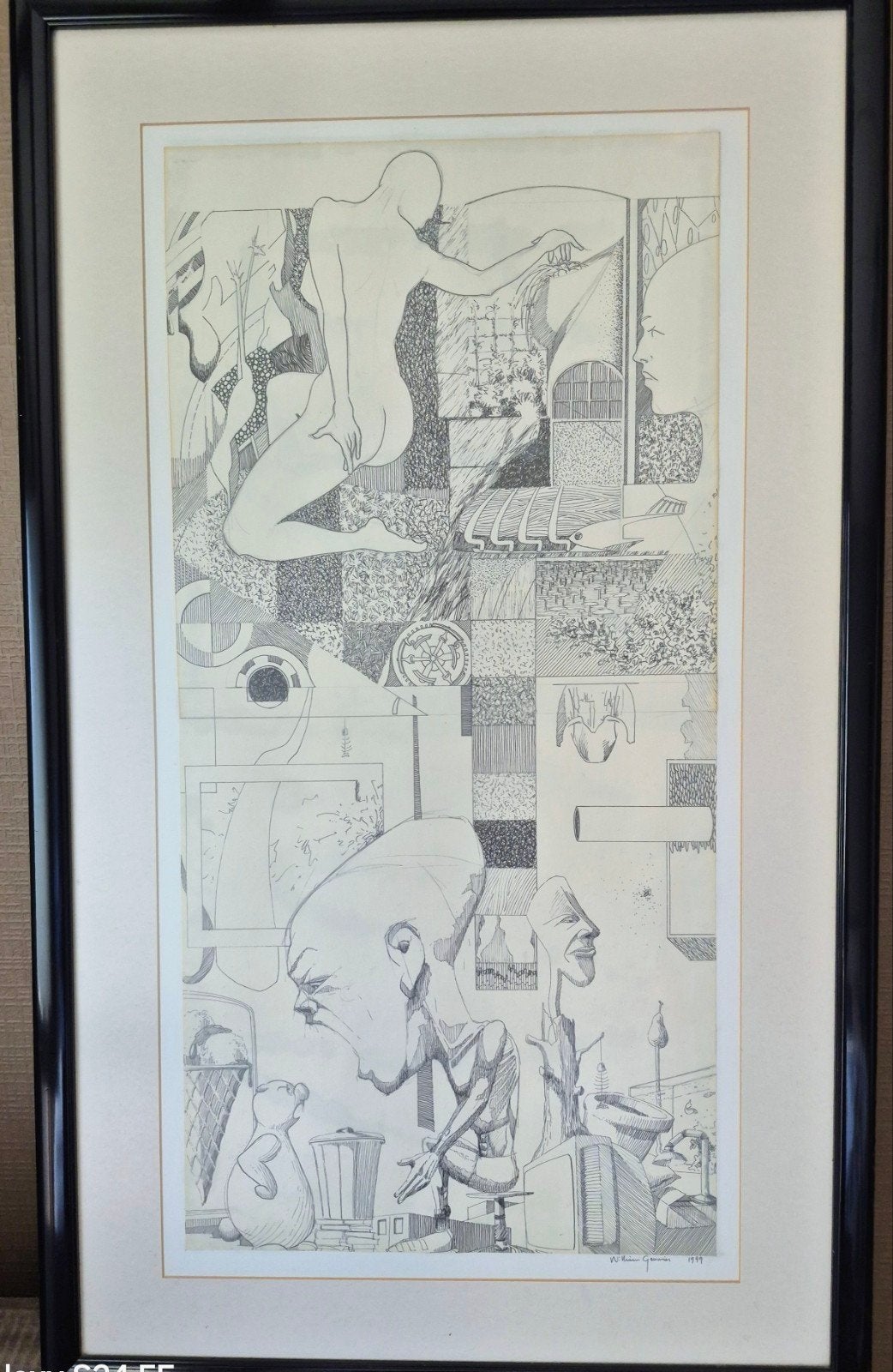 pentekening, Antiquités & Art, Art | Dessins & Photographie, Enlèvement ou Envoi, Dessin à la plume