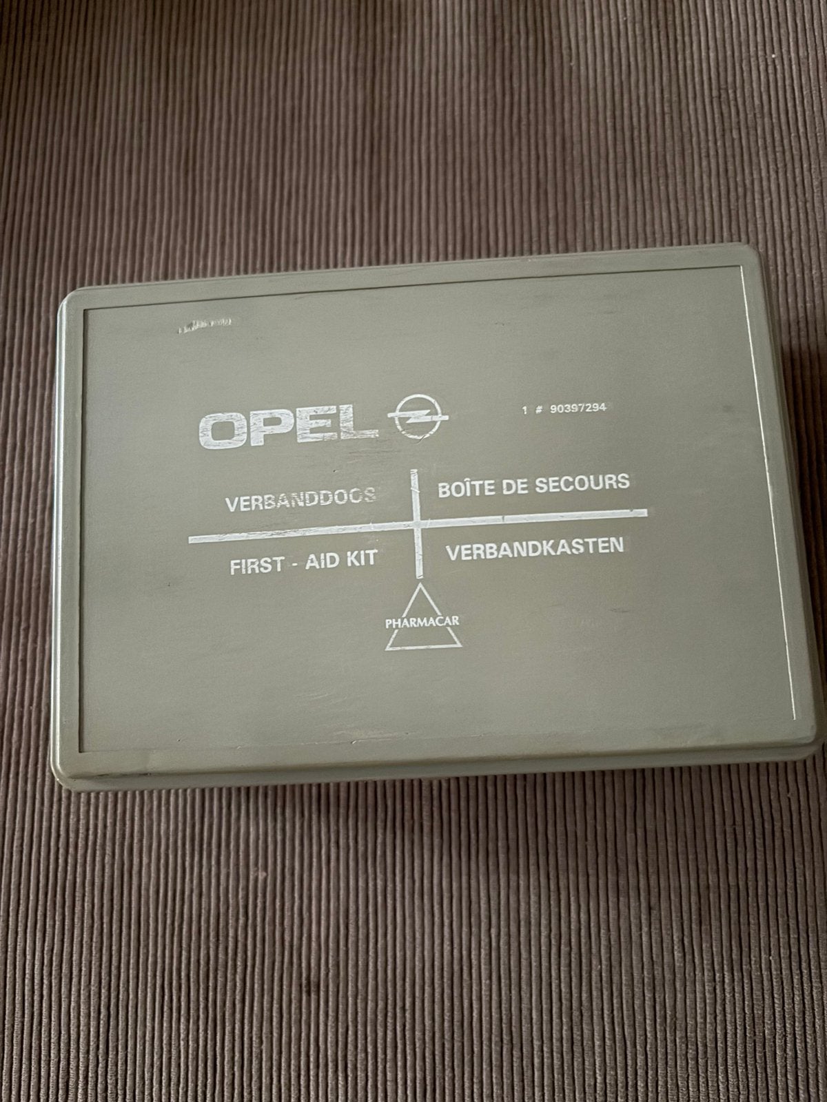 Originele Opel verbanddoos met inhoud, Ophalen of Verzenden, Opel