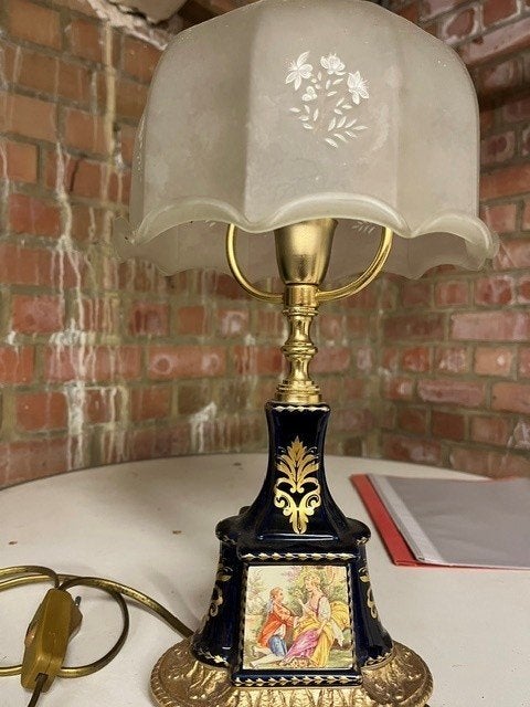 mignon Limoges porseleinen tafellamp, Ophalen