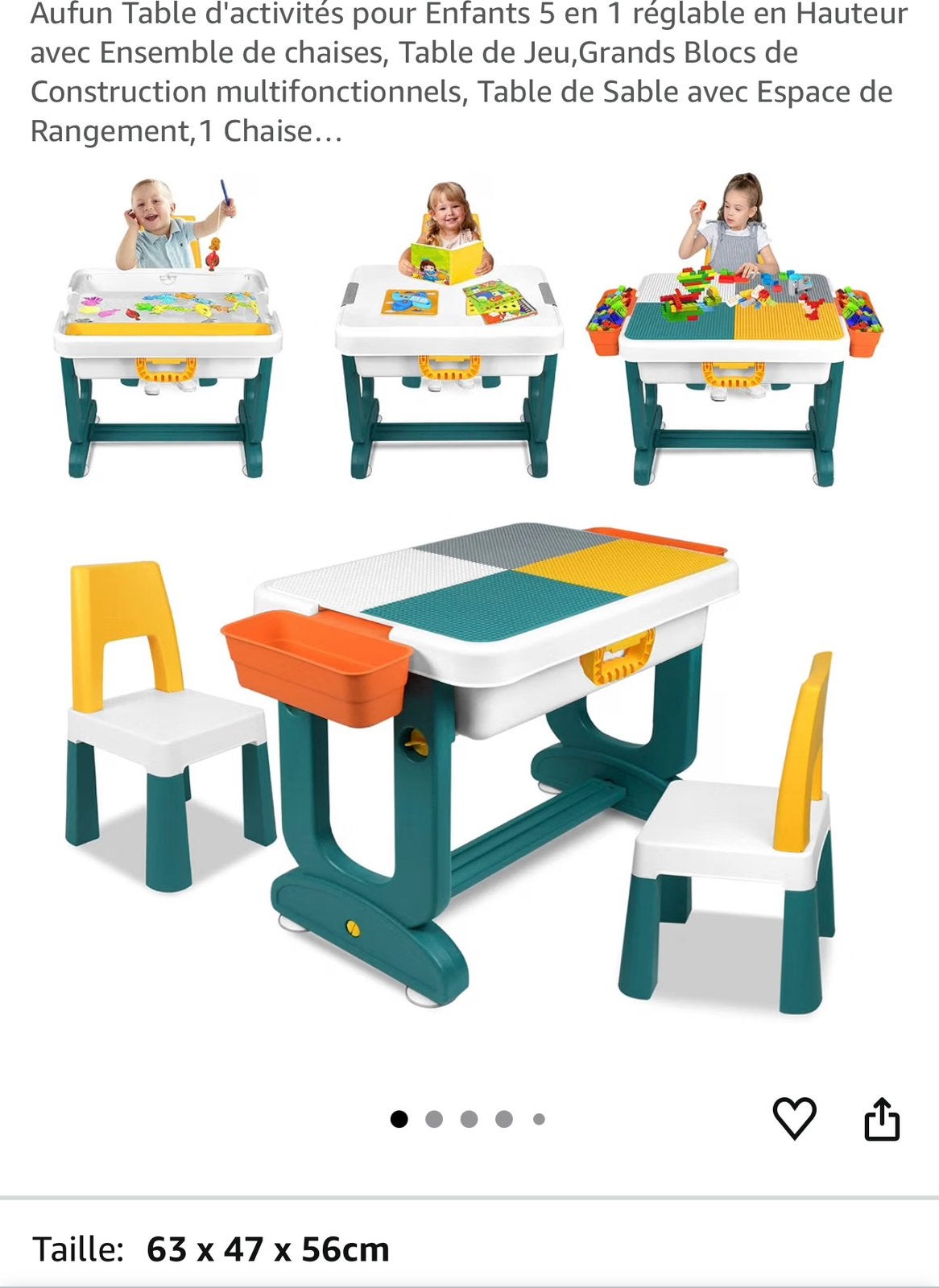 Table d’activité lego, Ophalen, Zo goed als nieuw