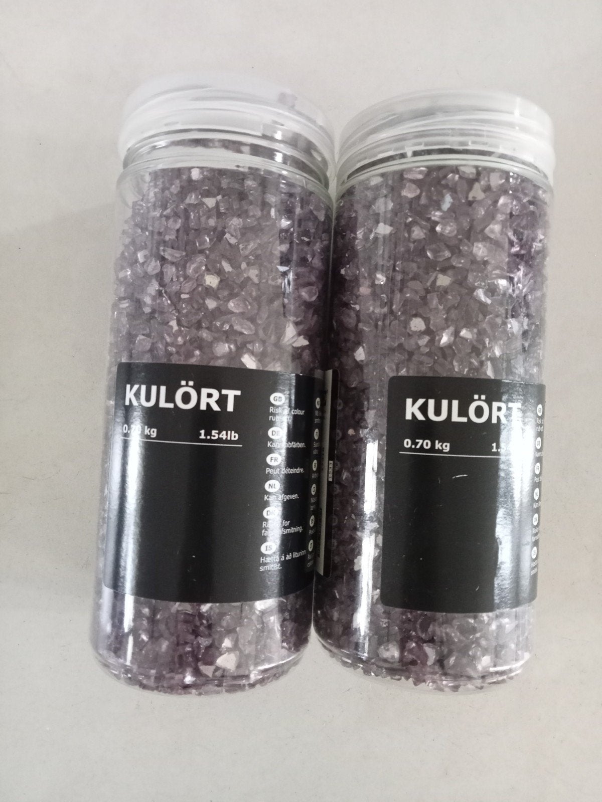 2x paarse decoratie steentjes, Ophalen