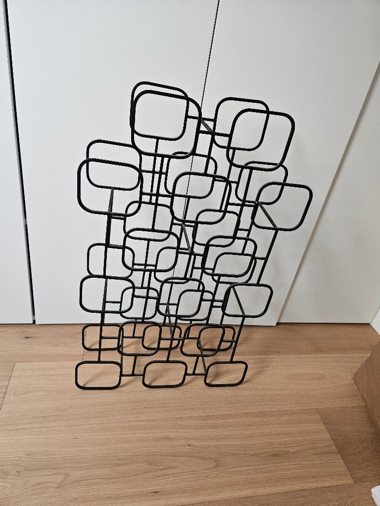 XLBoom Gavi wijnrek (Large, matzwart), Maison & Meubles, 50 – 75, Comme neuf, Enlèvement, 5 à 15 bouteilles
