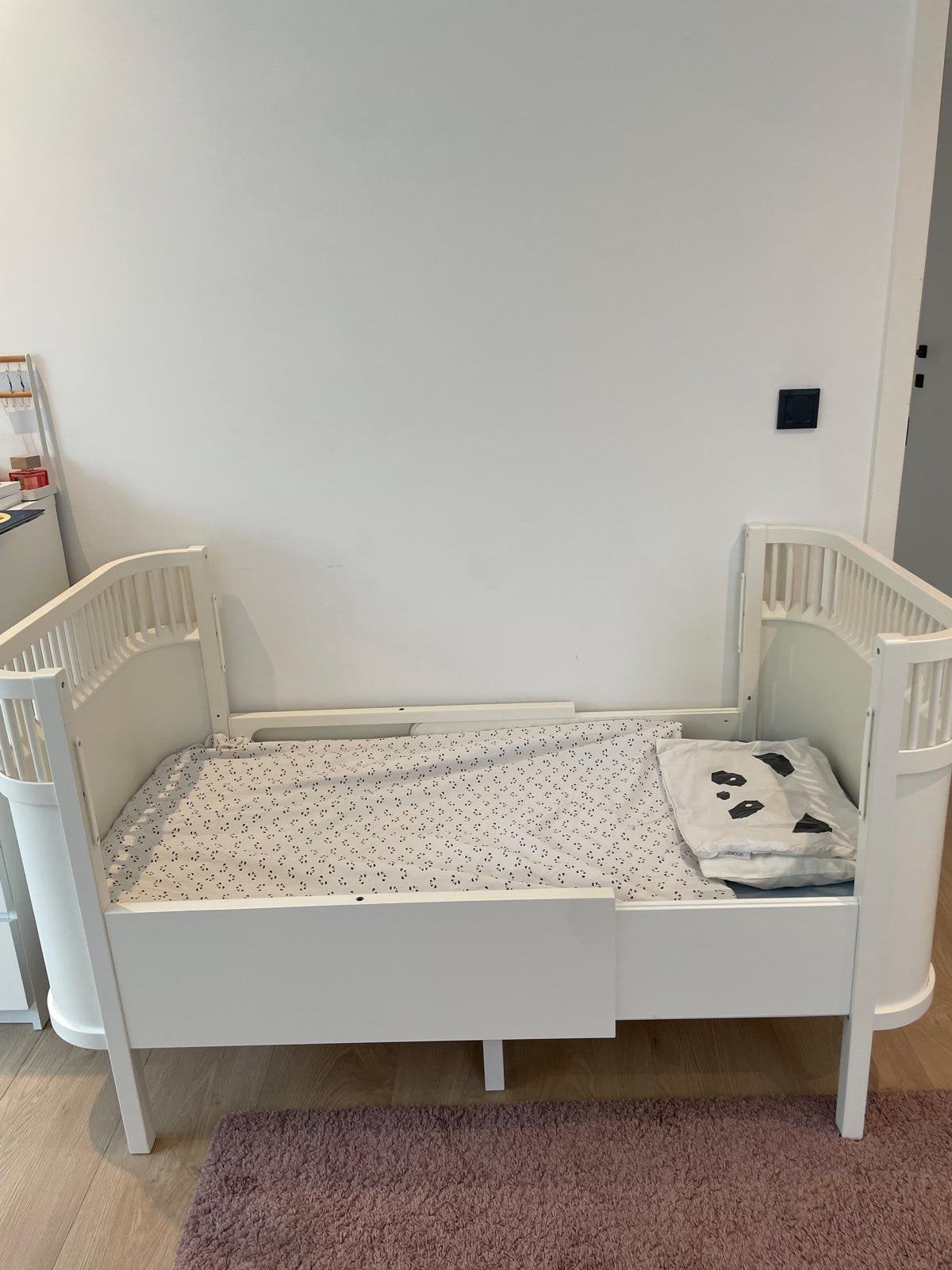 Wit Sebra ledikant babybedje, 85 tot 100 cm, Gebruikt, 140 tot 160 cm, Ophalen