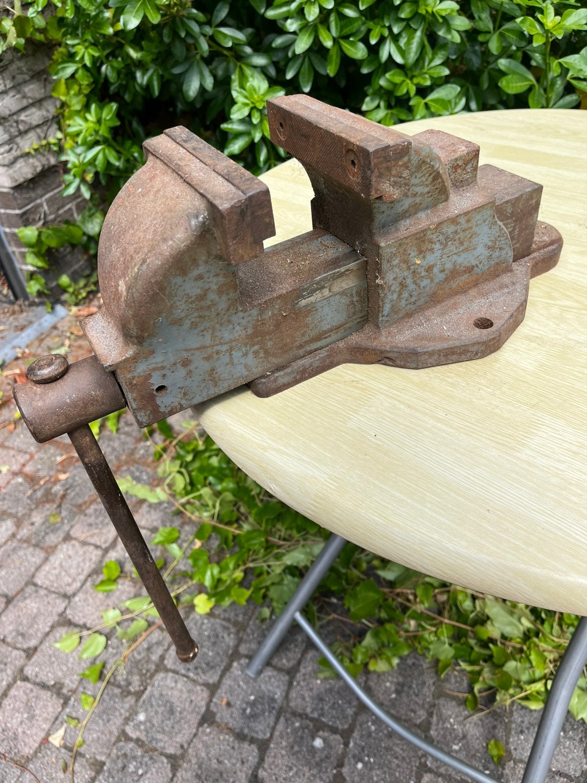 Bankschroef, Doe-het-zelf en Bouw, Ophalen, Gebruikt, Minder dan 70 cm, Bankschroef