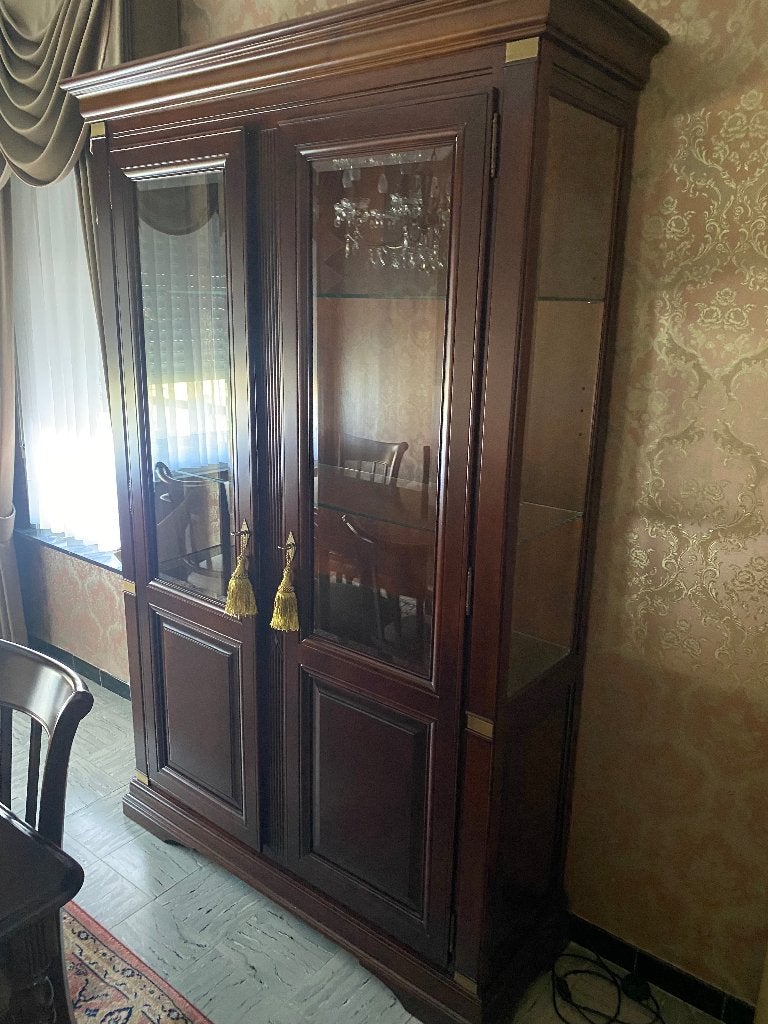 Vitrine Kerselaren, Avec porte(s), 25 à 50 cm, Cerisier, Comme neuf