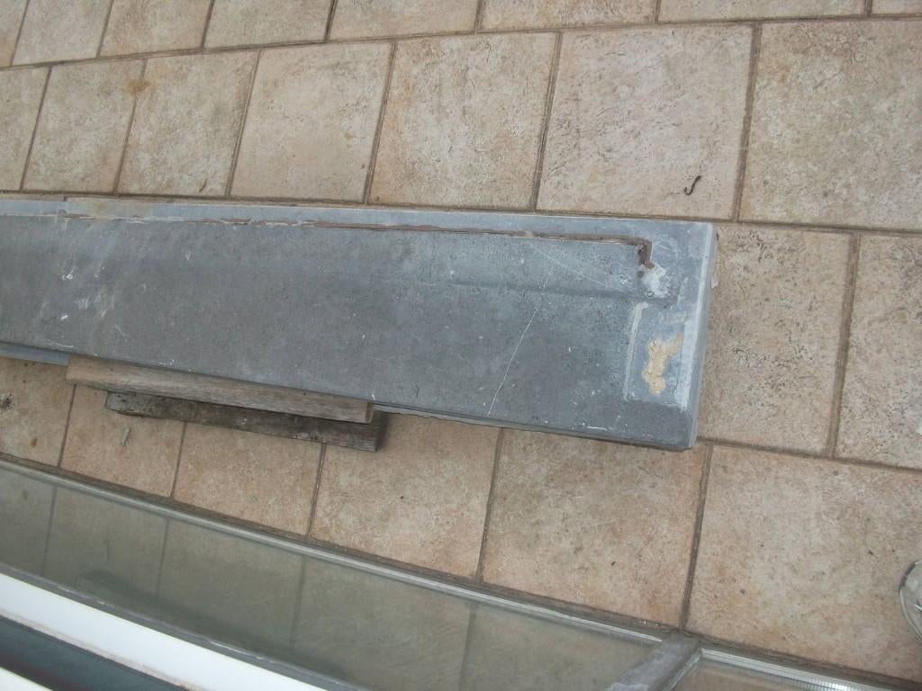 1dorpel 144x26.5x5cm dikte, blauwe Belgische steen, Doe-het-zelf en Bouw, Overige Doe-Het-Zelf en Bouw, Ophalen, Gebruikt