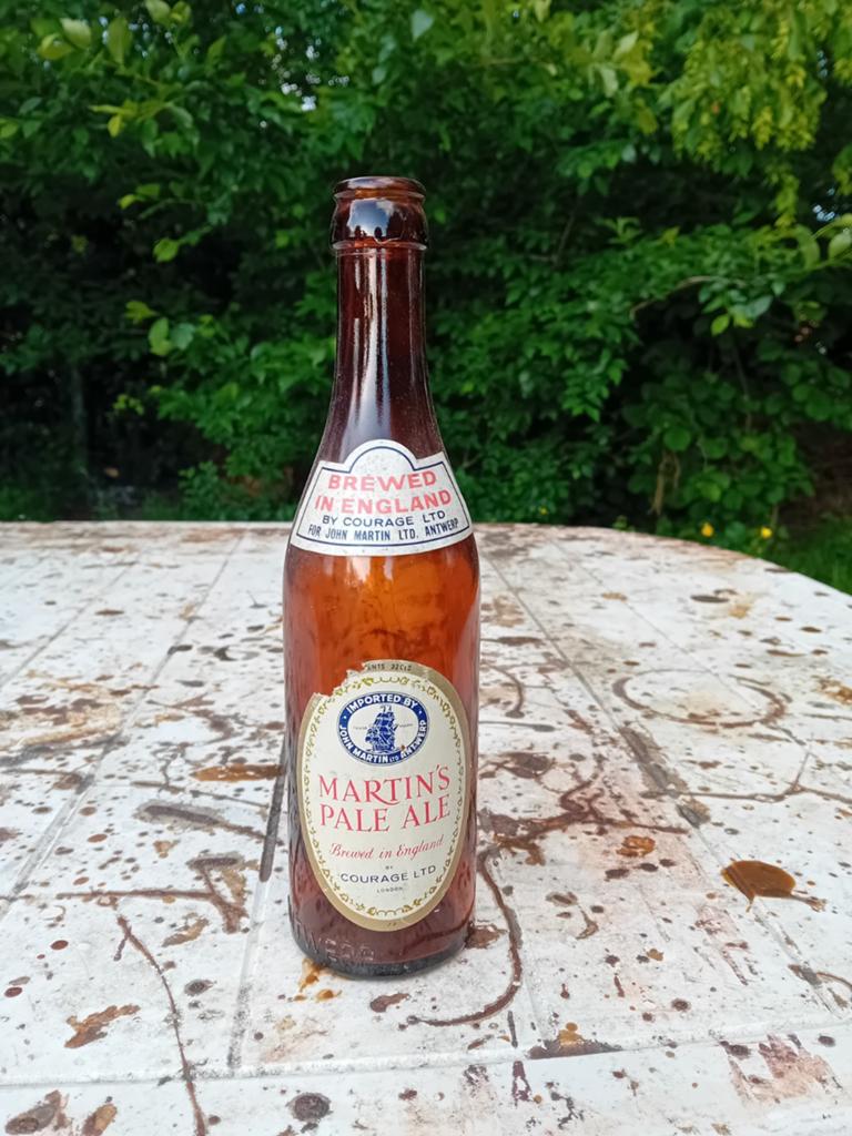 Oude vintage bierfles Martin's pale ale Antwerpen, Verzamelen, Ophalen of Verzenden