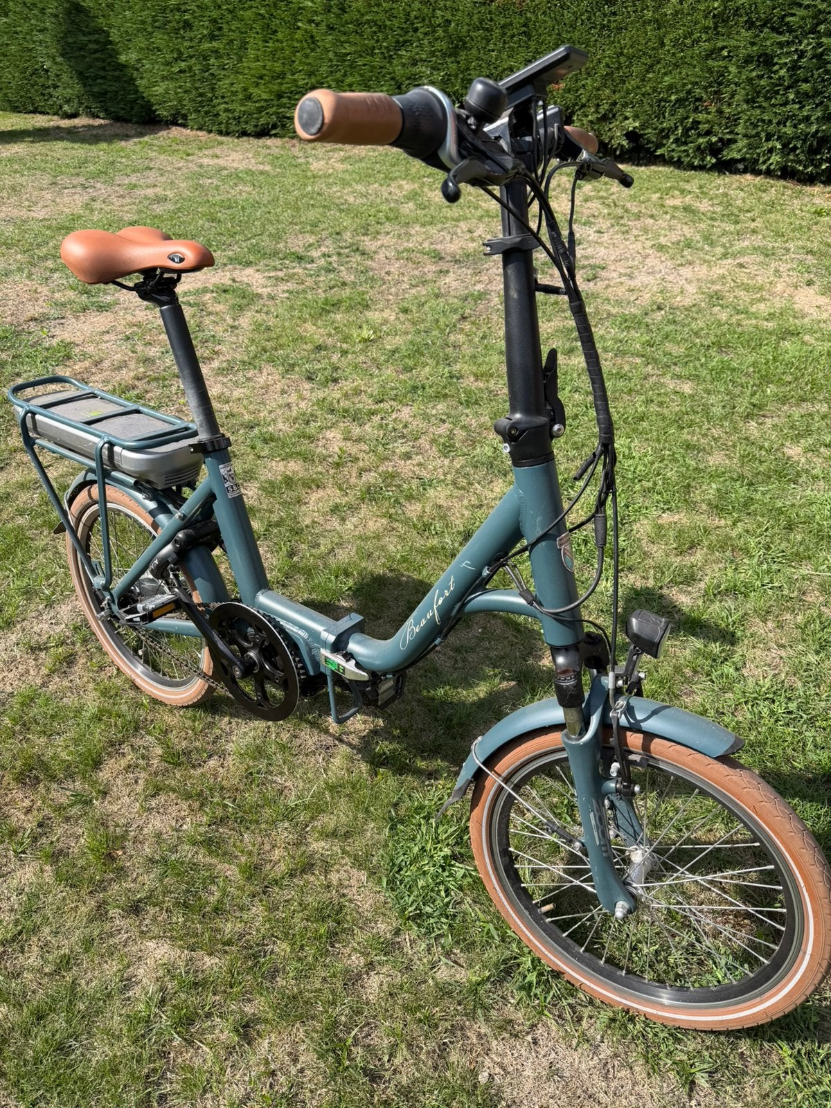 Elektrische vouwfiets Beaufort, Fietsen en Brommers, Ophalen, Zo goed als nieuw, Versnellingen