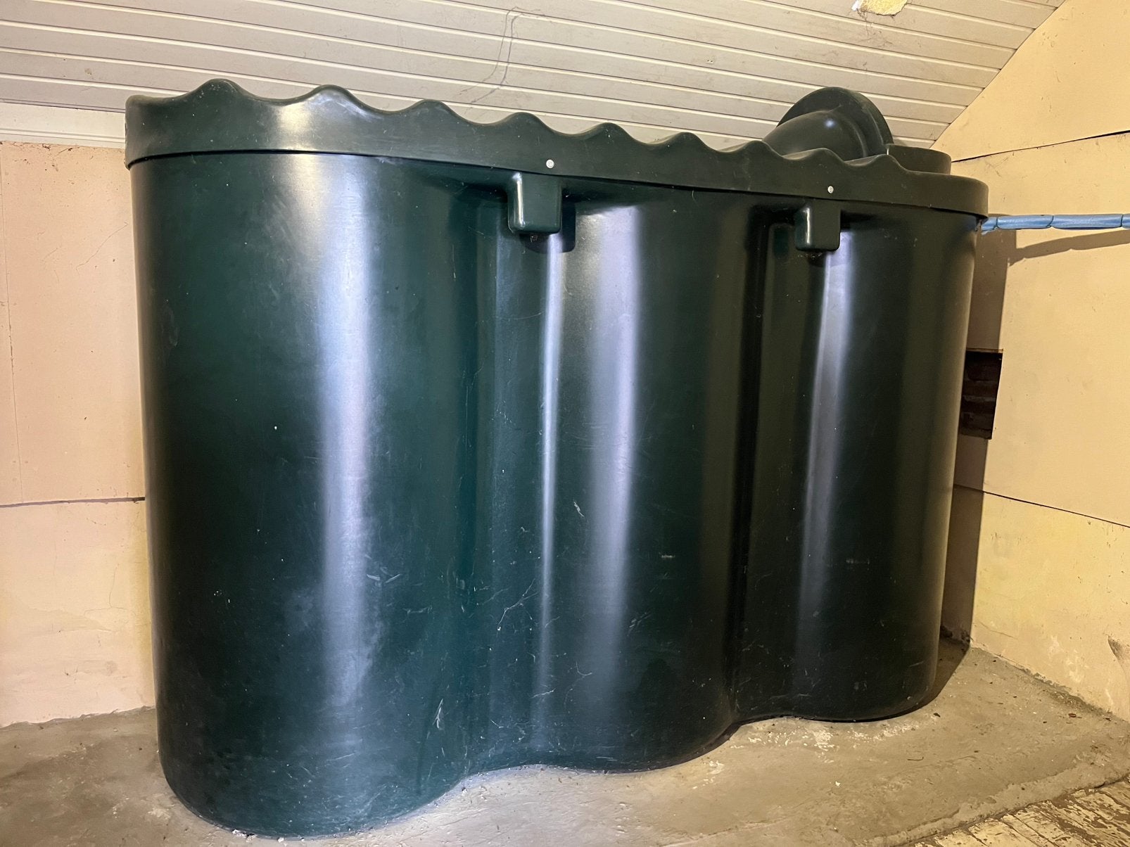 Dubbelwandige,PVC/kunststof mazouttank, Ophalen