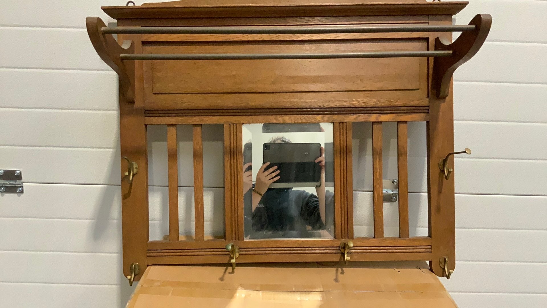 Porte-manteau ancien, Enlèvement, Utilisé, Bois, 100 à 150 cm