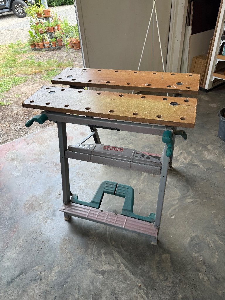 Wolfcraft Master 800, Doe-het-zelf en Bouw, Werkbanken, Ophalen, Gebruikt, Bankschroef