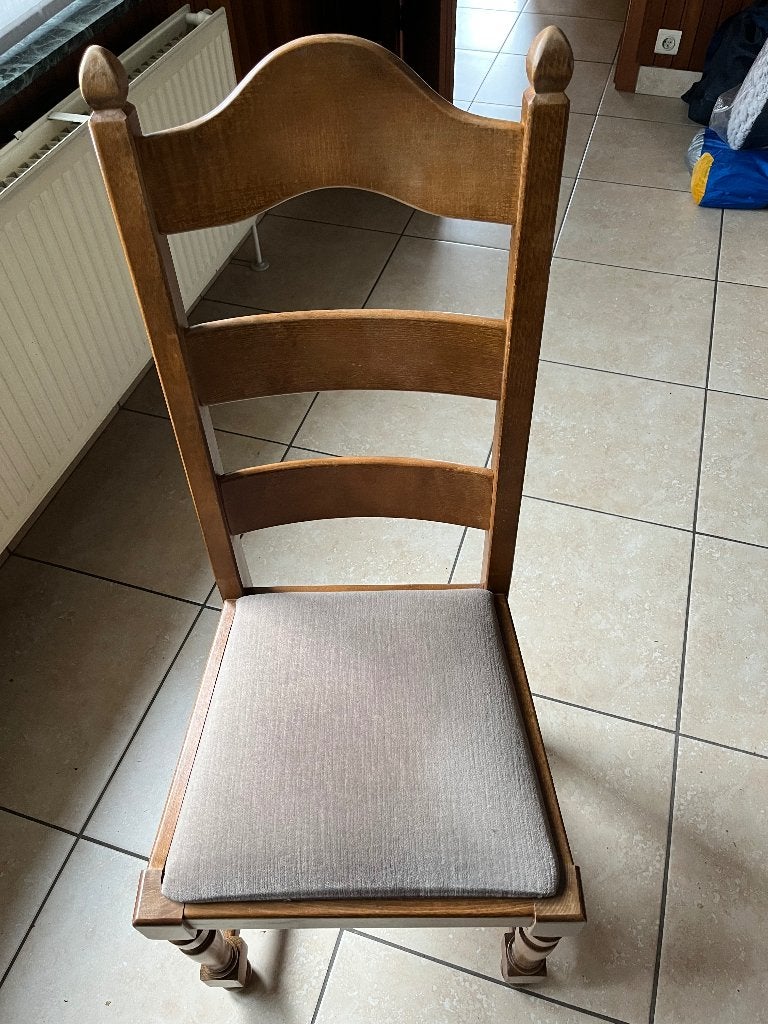 Table à manger et 6 chaises, Maison & Meubles, 150 à 200 cm, Cinq personnes ou plus, Comme neuf, Enlèvement