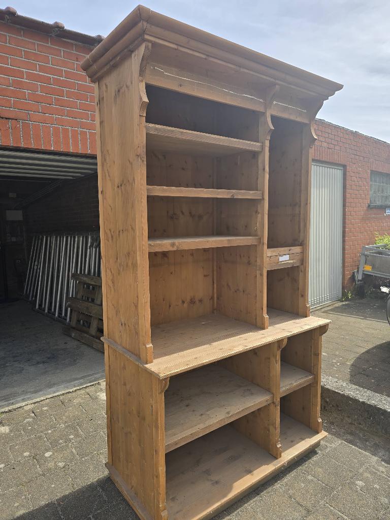 Prachtige houten buffetkast, Huis en Inrichting, Kasten | Buffetkasten, Ophalen, Met plank(en), Gebruikt, 200 cm of meer