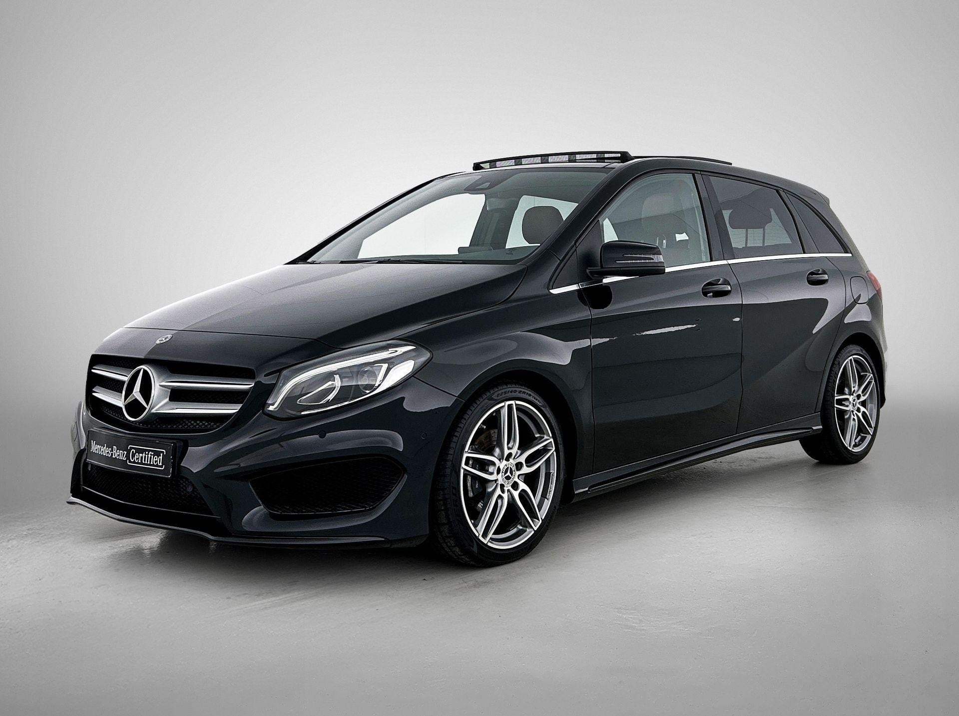 Mercedes-Benz B-Klasse 200 AMG Line | Panoramisch Dak | Verw, Auto's, Gebruikt, 4 cilinders, Zwart, 1595 cc