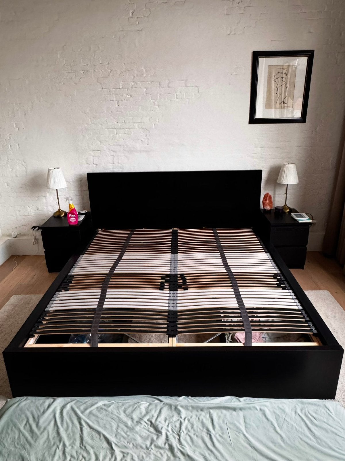 Bed & nachtkastjes, Ophalen, Zo goed als nieuw