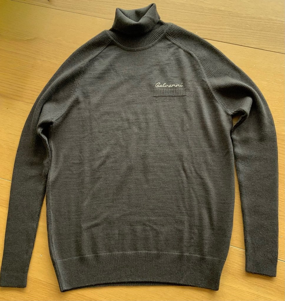 Pull à Col Roulé pour Homme Taille: S, Galvanni, Comme neuf, Brun, Enlèvement