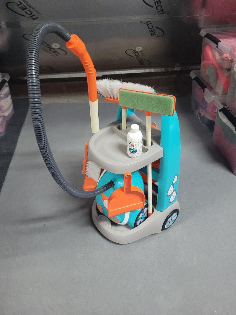 Smoby poetskar met stofzuiger, Ophalen of Verzenden, Zo goed als nieuw, Met geluid