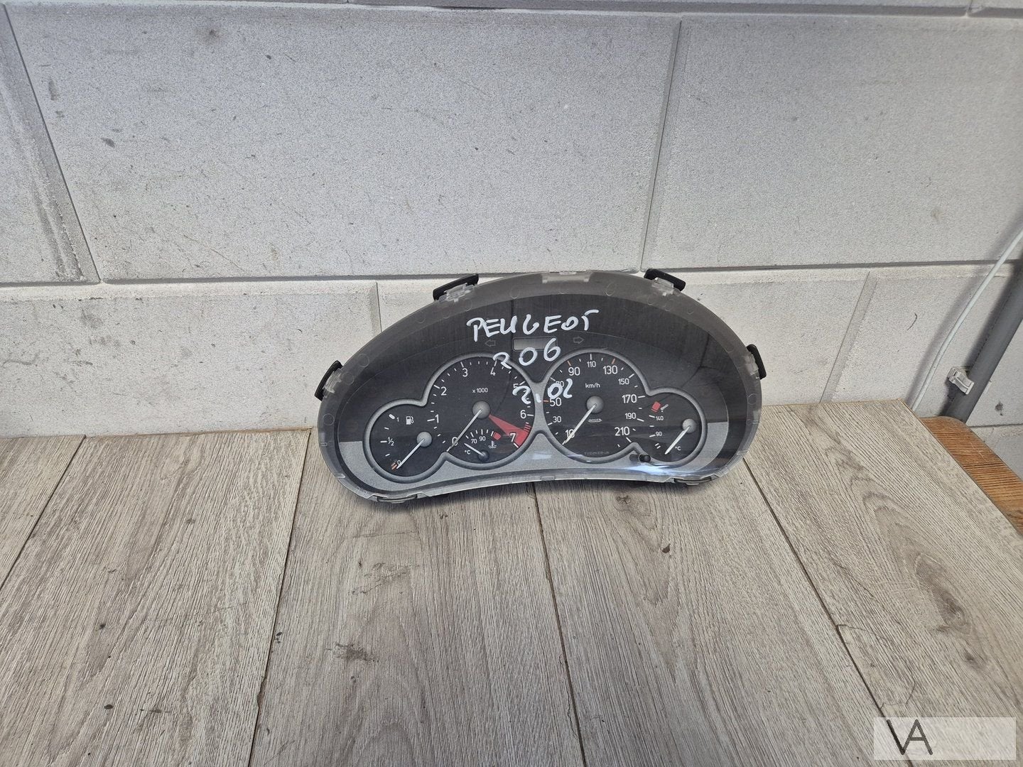 Tellerklok cockpit van Peugeot 206 1998 - 2002 9634961480, Auto-onderdelen, Gebruikt, -, -, Ophalen of Verzenden