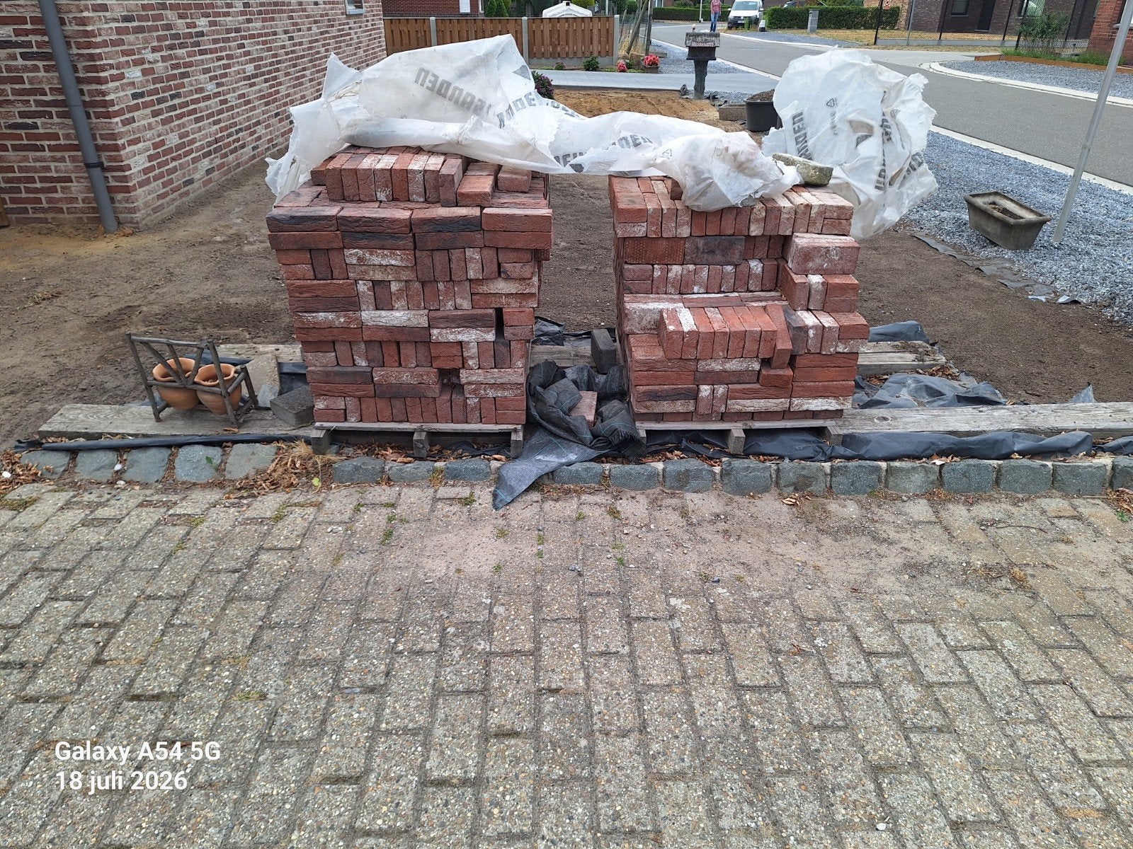 Façade stenen  , rest , vandersanden barok WF21*9,8*4,8, Doe-het-zelf en Bouw, Ophalen