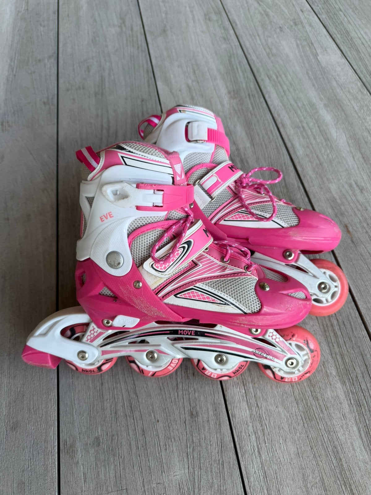 Inline skates / rollerblades move maar 34-37, Ophalen of Verzenden, Verstelbaar, Zo goed als nieuw