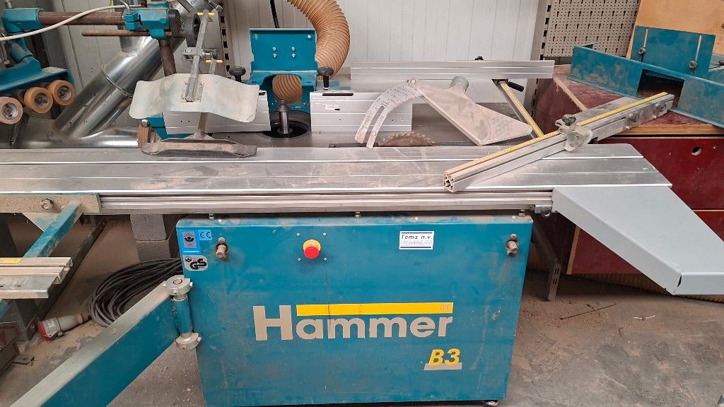 Hammer B3 combinatiezaag / freesmachine 2met  pennentafel, Ophalen