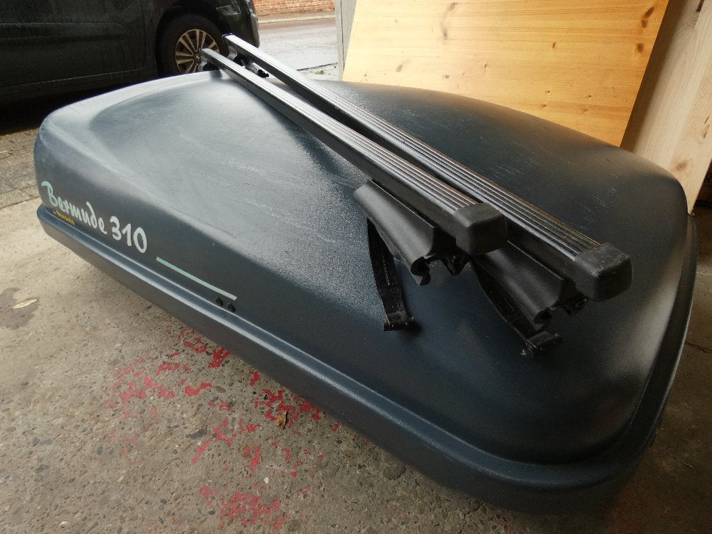 Top Box Norauto Bermuda 310 met bijbehorende rails, Enlèvement, Utilisé