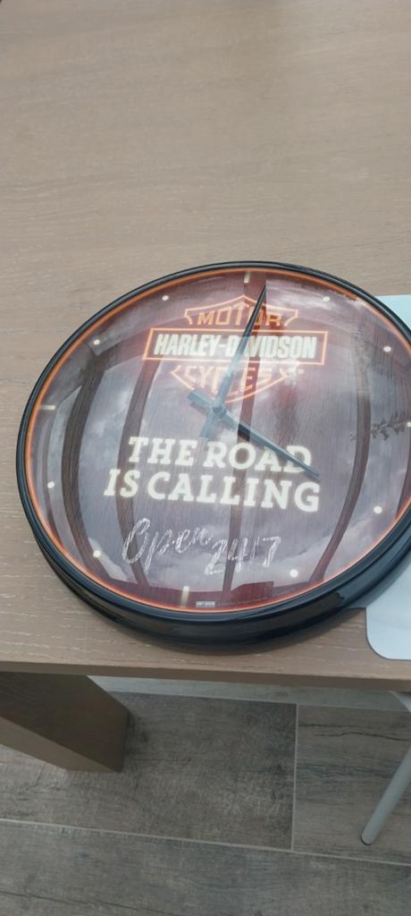 Harley Davidson wandklok., Enlèvement, Horloge murale