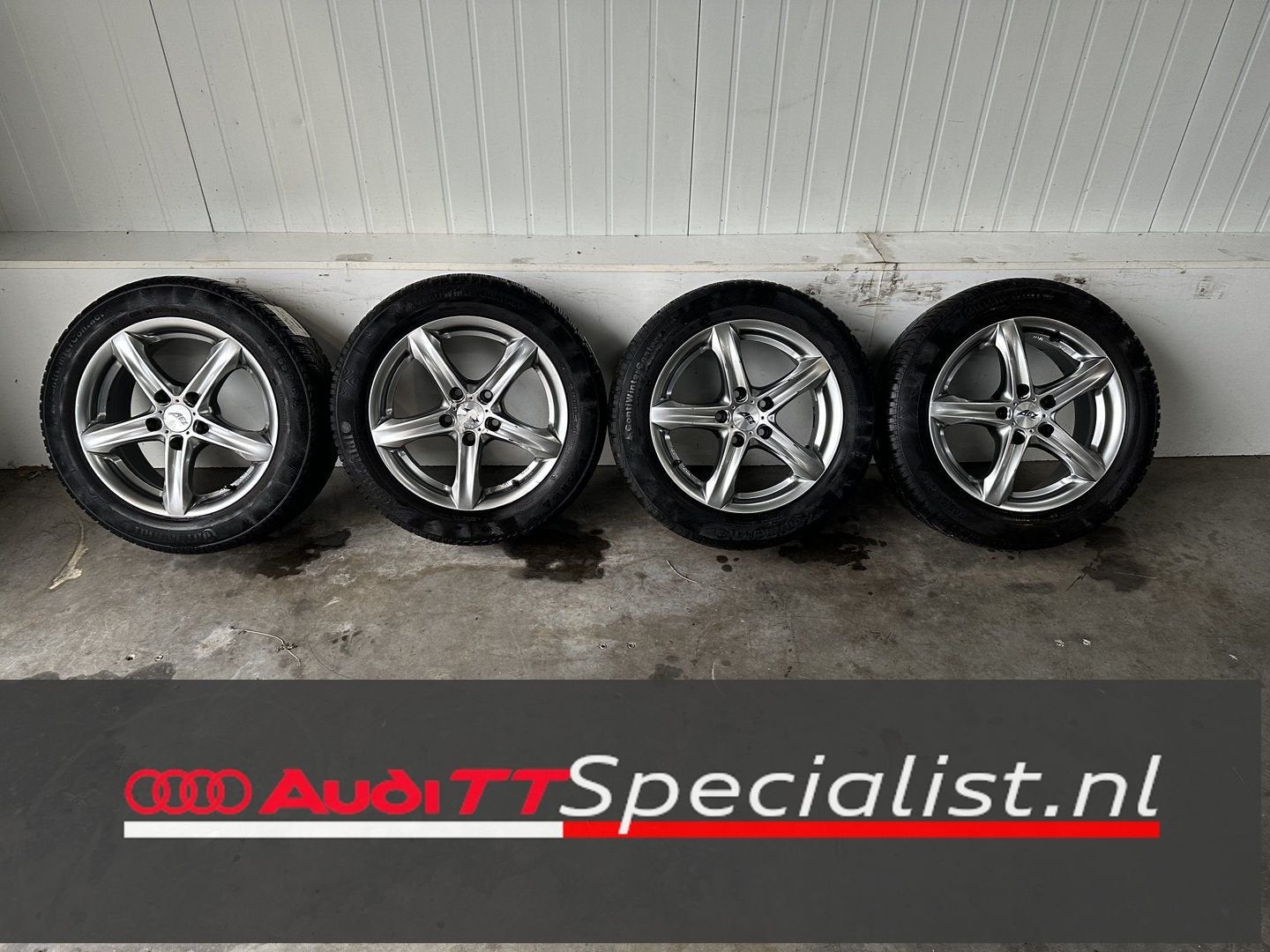 Winterbanden set op 16 " velgen Audi TT MK2 ( 2006-2014 ), Pneus et Jantes, Pneus hiver, -, 16 pouces