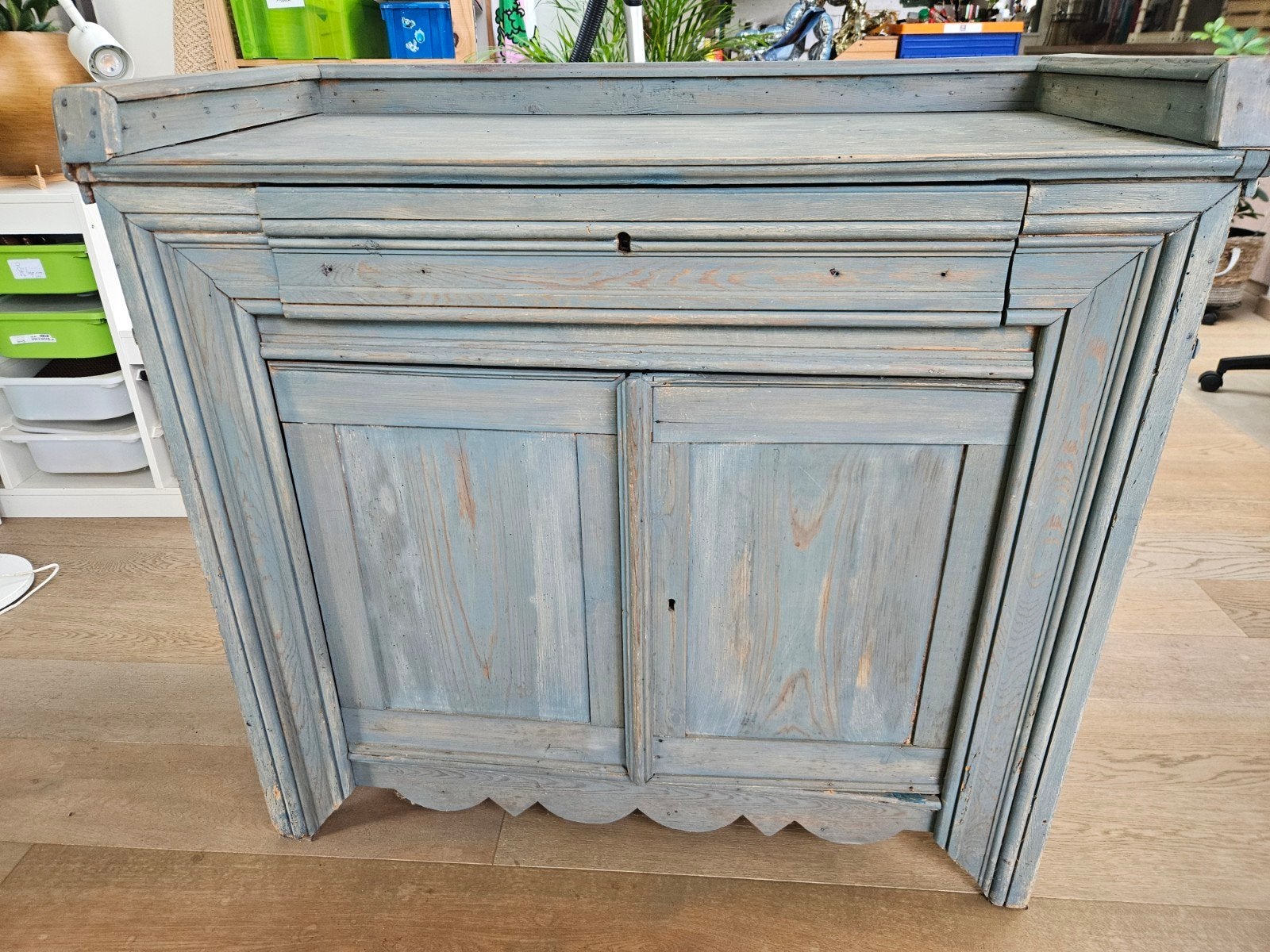 vintage houten kast, Huis en Inrichting, Kasten | Dressoirs, Ophalen, Gebruikt, Met lade(s), 50 tot 100 cm