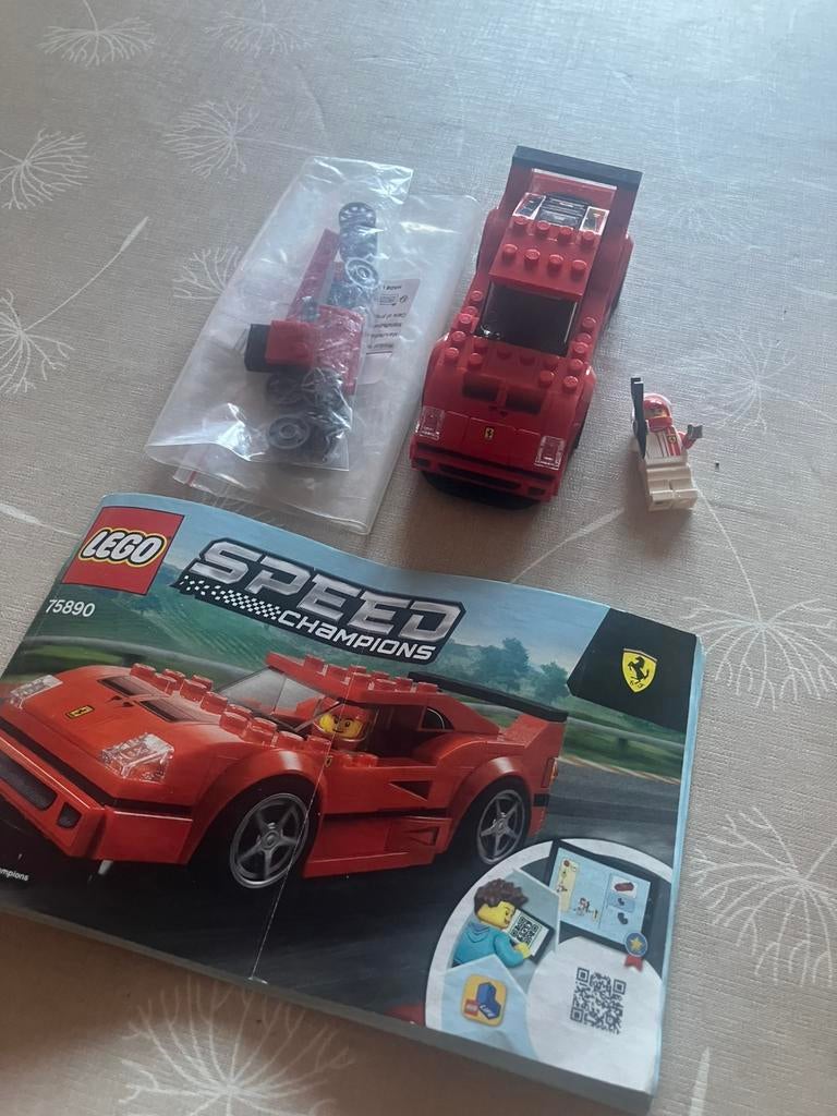 Lego speed champions 75890 ferrari F40, Ophalen, Zo goed als nieuw, Lego, Speed Champions