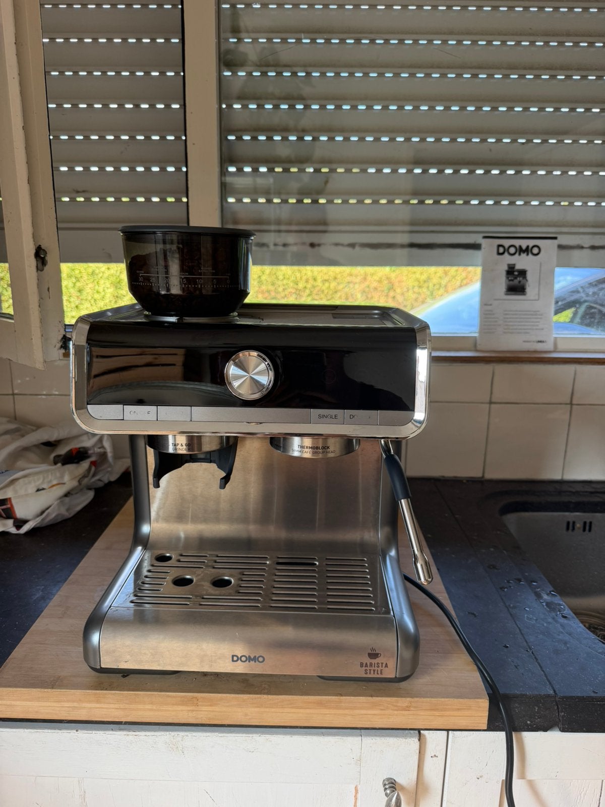 Domo DO720K koffiemachine, Elektronische apparatuur, Koffiezetapparaten, Ophalen, Zo goed als nieuw, Koffiemachine