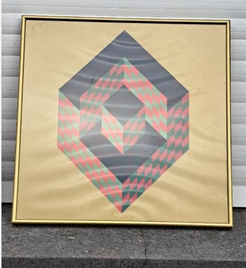 Serigraphie vasarely, Antiquités & Art, Enlèvement ou Envoi, Lithographie