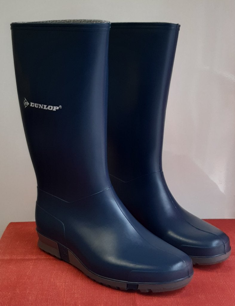 Regenlaarzen Dunlop blauw maat 37, Bottes, Femmes, Comme neuf, Enlèvement