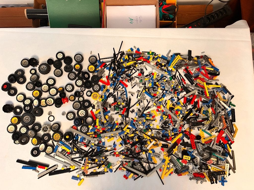 Gros lot lego TECHNIC Roues engrenages connecteurs flexibles, Enlèvement ou Envoi, Lego, Utilisé, Technic