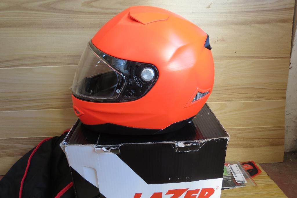 LAZER LUMINO MOTORHELM, Motoren, Kleding | Motorhelmen, Lazer, Heren, XL, Ophalen of Verzenden