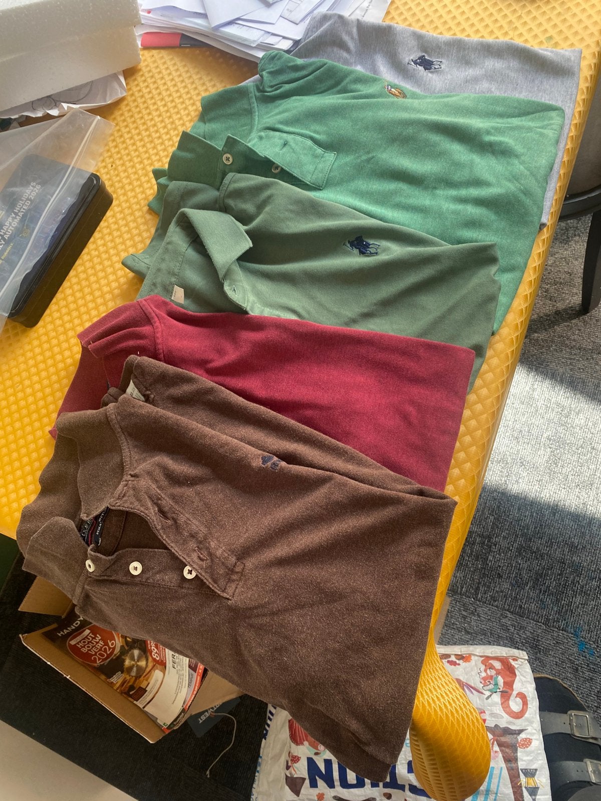 Polo ralph Lauren (4)  + 1 River Woods (maat L), Vêtements | Hommes, Polos, Enlèvement, Comme neuf, Taille 52/54 (L)