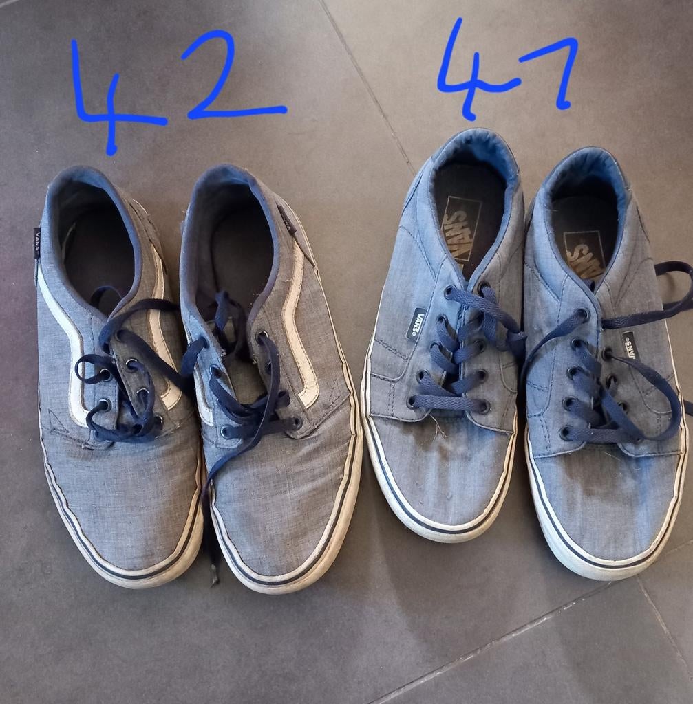 Old school Vans - maat 41 en maat 42 -> 3€/paar -> samen 5€, Ophalen, Blauw, Sneakers, Vans
