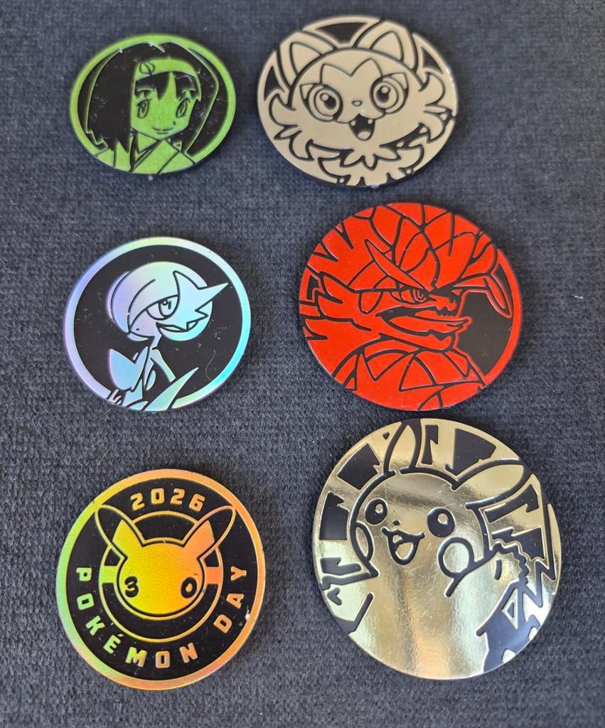 Pokémon 6 munten voor verzamelaars, Ophalen of Verzenden