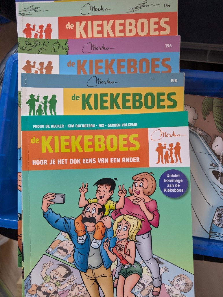 kiekeboes, Merho, Ophalen of Verzenden, Zo goed als nieuw, Meerdere stripboeken